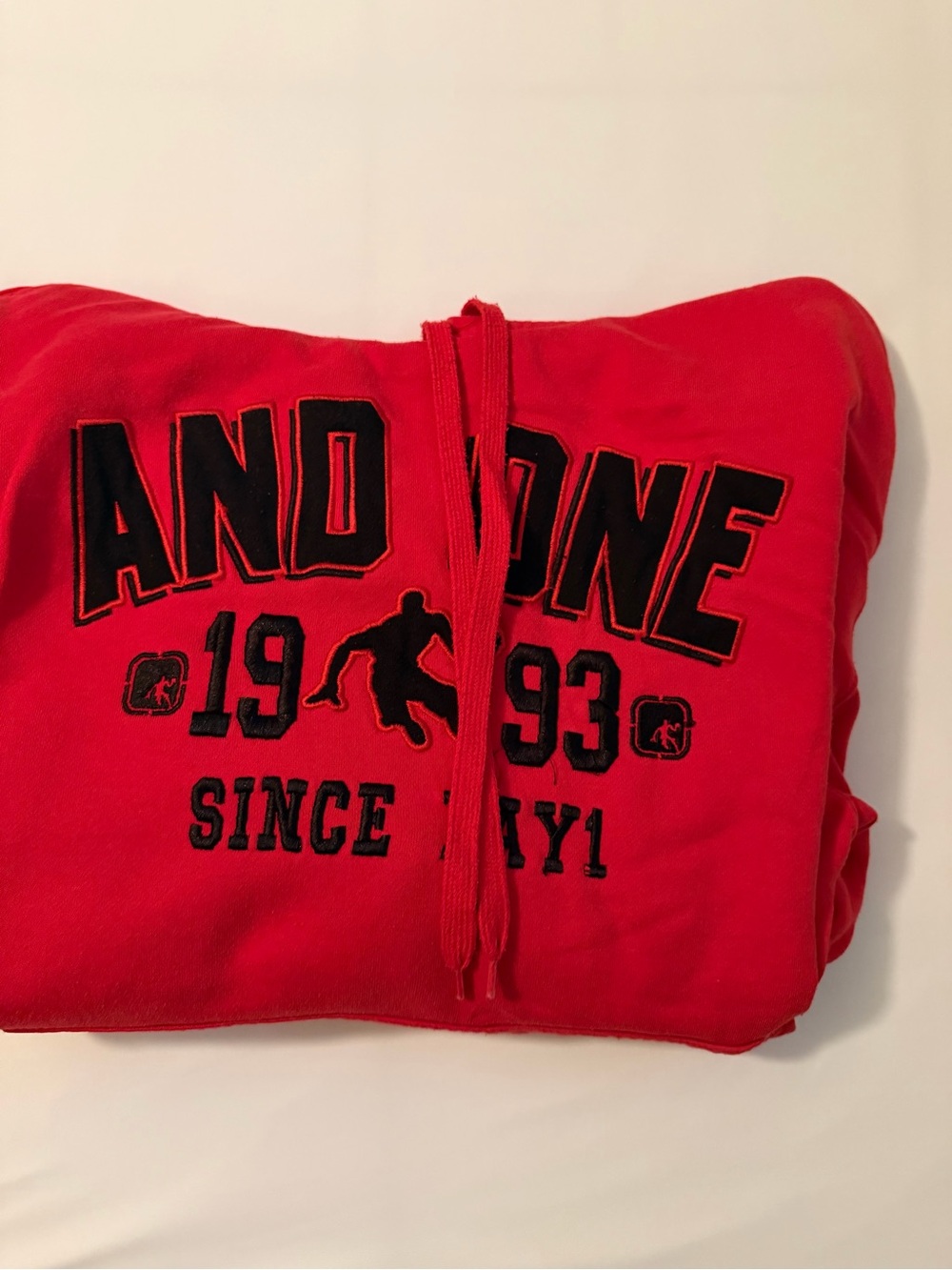 AND1 Red Hoodie size XLarge